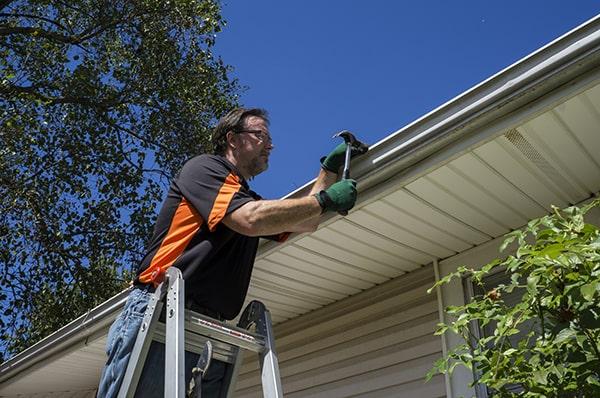 gutter repair can vary in cost depending on the extent of damage and the materials needed for repair